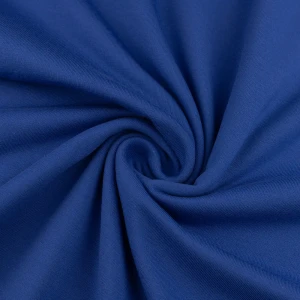 Konsultacje z krawcową - Dzianina bawełniana organiczna kolor chabrowy TextileClub 