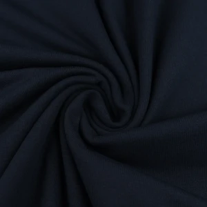 Konsultacje z krawcową - Dzianina bawełniana organiczna kolor granatowy TextileClub 