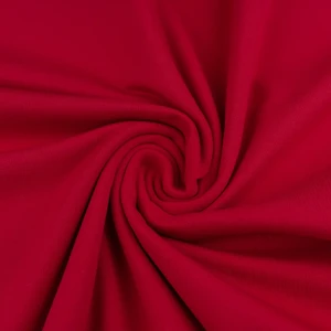 Konsultacje z krawcową - Dzianina bawełniana organiczna kolor czerwony TextileClub 