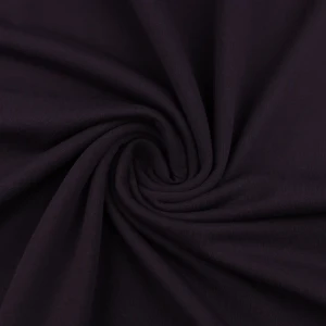 Konsultacje z krawcową - Dzianina bawełniana organiczna kolor bakłażanowy TextileClub 