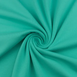 Konsultacje z krawcową - Dzianina bawełniana organiczna kolor miętowy TextileClub 