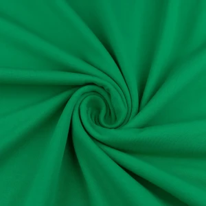 Konsultacje z krawcową - Dzianina bawełniana organiczna kolor jasno zielony TextileClub 