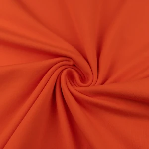 Konsultacje z krawcową - Dzianina bawełniana organiczna kolor pomarańczowy TextileClub 