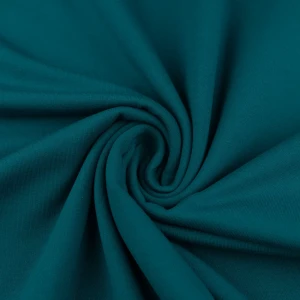 Konsultacje z krawcową - Dzianina bawełniana organiczna kolor morski TextileClub 