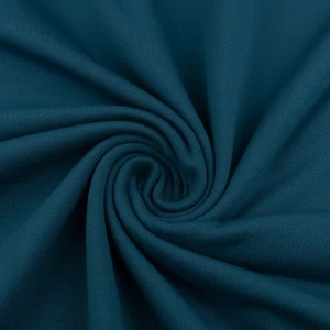 Konsultacje z krawcową - Dzianina bawełniana organiczna kolor petrol TextileClub 