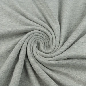 Konsultacje z krawcową - Dzianina bawełniana organiczna kolor jasny szary melanż TextileClub 