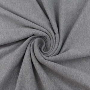 Konsultacje z krawcową - Dzianina bawełniana organiczna kolor szary melanż TextileClub 