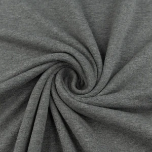 Konsultacje z krawcową - Dzianina bawełniana organiczna kolor ciemny szary melanż TextileClub 