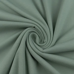 Konsultacje z krawcową - Dzianina bawełniana organiczna kolor brudny miętowy TextileClub 