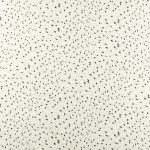 Konsultacje z krawcową - Tkanina szyfon wzór czarne pestki na kremowym tle TextileClub 