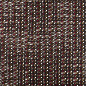 Konsultacje z krawcową - Tkanina wiskoza twill wzór geometryczny kolor beżowy TextileClub 