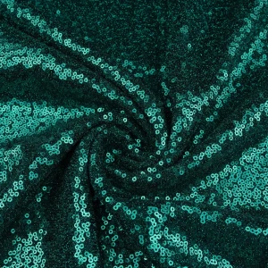 Konsultacje z krawcową - Dzianina cekiny kolor butelkowa zieleń TextileClub 