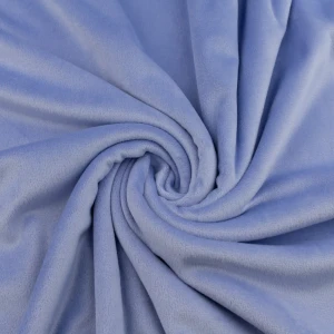 Konsultacje z krawcową - Dzianina welurowa soft kolor niebieskofioletowy TextileClub 