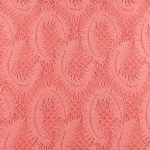 Konsultacje z krawcową - Koronka elastyczna wzór kwiaty kolor różowy TextileClub 