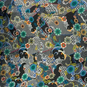 Konsultacje z krawcową - Tkanina satyna lycra we wzory mandala typ dolce gabbana patchwork TextileClub 