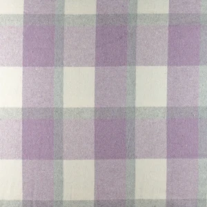 Konsultacje z krawcową - Materiał w kratkę kolor jasny fiolet TextileClub 