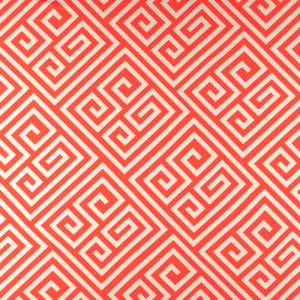 Konsultacje z krawcową - Dzianina jersey ity kimo wzór grecki kolor czerwony TextileClub 