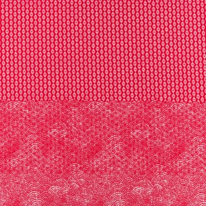 Konsultacje z krawcową - Popelina materiał w geometryczny kolor czerwony border TextileClub 