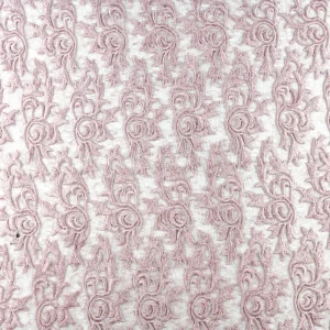 Konsultacje z krawcową - Koronka materiał w kwiaty kolor pudrowy róż TextileClub 