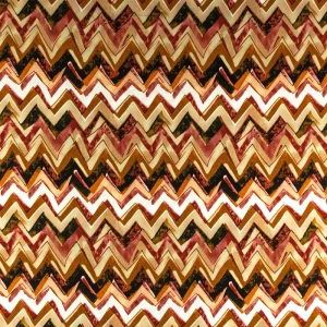 Tkanina wiskoza wzór zygzak odcienie bordowego TextileClub 