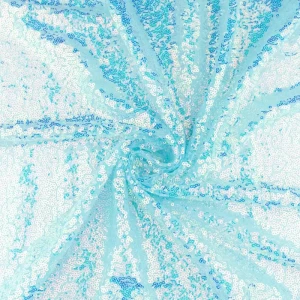 Dzianina cekiny kolor miętowy multikolor TextileClub 