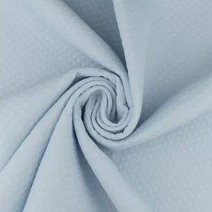 Tkanina żakard wzór geometryczny kolor szary błękit TextileClub 
