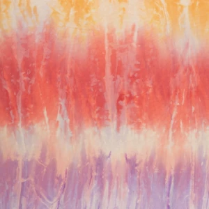 Tkanina szyfon wzór abstrakcyjny kolor pomarańczowo fioletowy TextileClub 