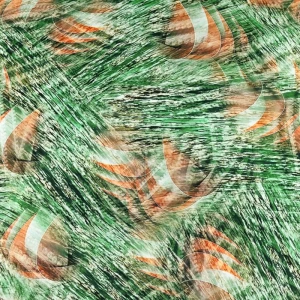 Tkanina wiskoza wzór abstrakcyjny kolor zielony TextileClub 