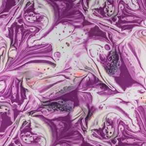Dzianina jersey ity wzór abstrakcyjny kolor fioletowy TextileClub 