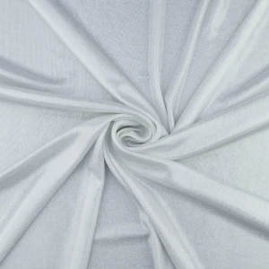 Dzianina metaliczny połysk biały TextileClub 
