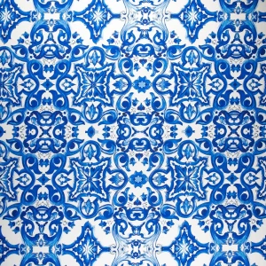 Wiskoza twill majolika niebieski TextileClub 
