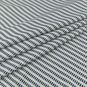 Dzianina swetrowa prążek szaro granatowy TextileClub 