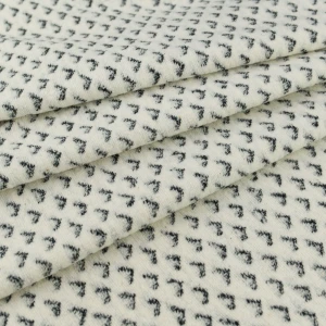 Dzianina odzieżowa geometryczny ecru TextileClub 