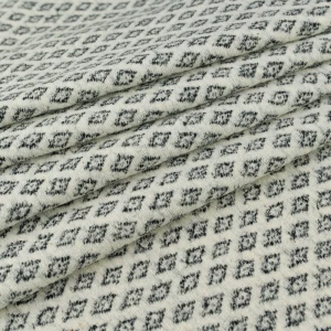 Dzianina odzieżowa geometryczny ecru TextileClub 