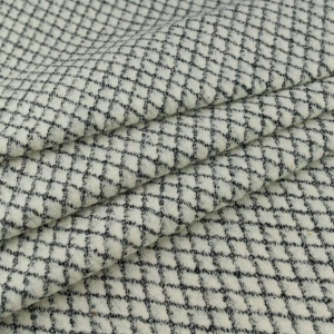 Dzianina odzieżowa geometryczny ecru TextileClub 