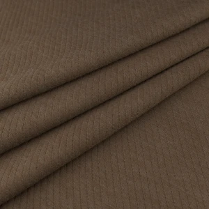 Dzianina prążkowana brązowy TextileClub 