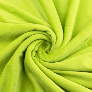 Konsultacje z krawcową - Dzianina welurowa soft kolor pistacjowy TextileClub 