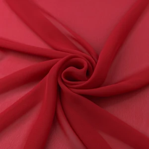 Szyfon materiał kolor czerwony TextileClub 