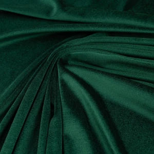 Konsultacje z krawcową - Tkanina welur cuba - elastyczny, zielona butelka TextileClub 