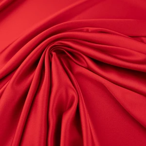 Tkanina satyna krepa kolor czerwony TextileClub 