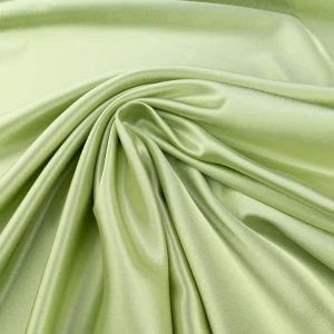 Tkanina satyna krepa kolor jasny zielony TextileClub 