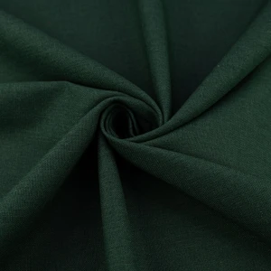 Tkanina len z wiskozą – butelkowa zieleń | 140 cm | 230 g/m² TextileClub 
