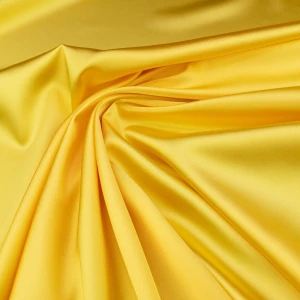 Konsultacje z krawcową - Tkanina satyna - żółty TextileClub 