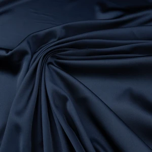 Konsultacje z krawcową - Tkanina satyna lycra kolor atramentowy TextileClub 