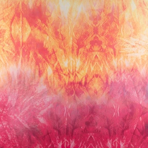 Tkanina wiskoza twill wzór płomienie TextileClub 