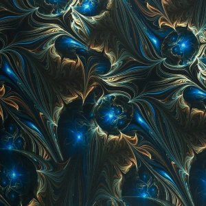 Tkanina wiskoza twill wzór galaktyczny kolor grantowy TextileClub 