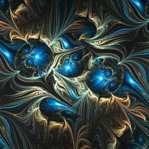 Dzianina jersey ity kimo wzór galaktyczny kolor grantowy TextileClub 