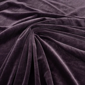 Dzianina welur cuba - fioletowy TextileClub 