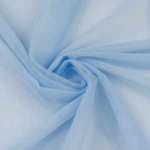 Tiul miękki gładki – błękitny na metry szerokość 150 cm TextileClub 