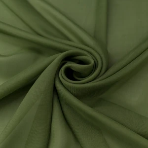 Szyfon materiał kolor oliwkowy TextileClub 